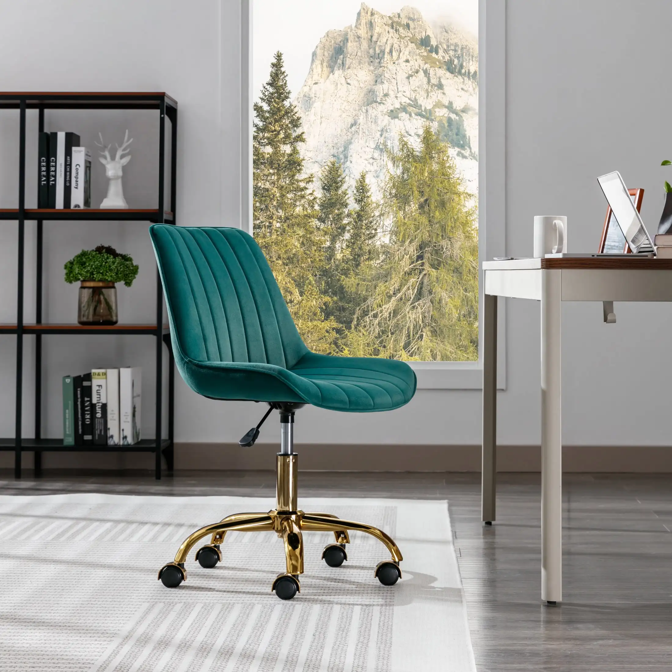 

Koga Velvet Vivaldi Swivel Office Chair, Green