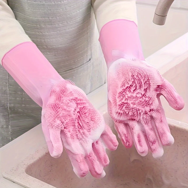 Home waterproof cleaning brush washing clothes vegetables and dishes thickened and wear-resistant 1pc