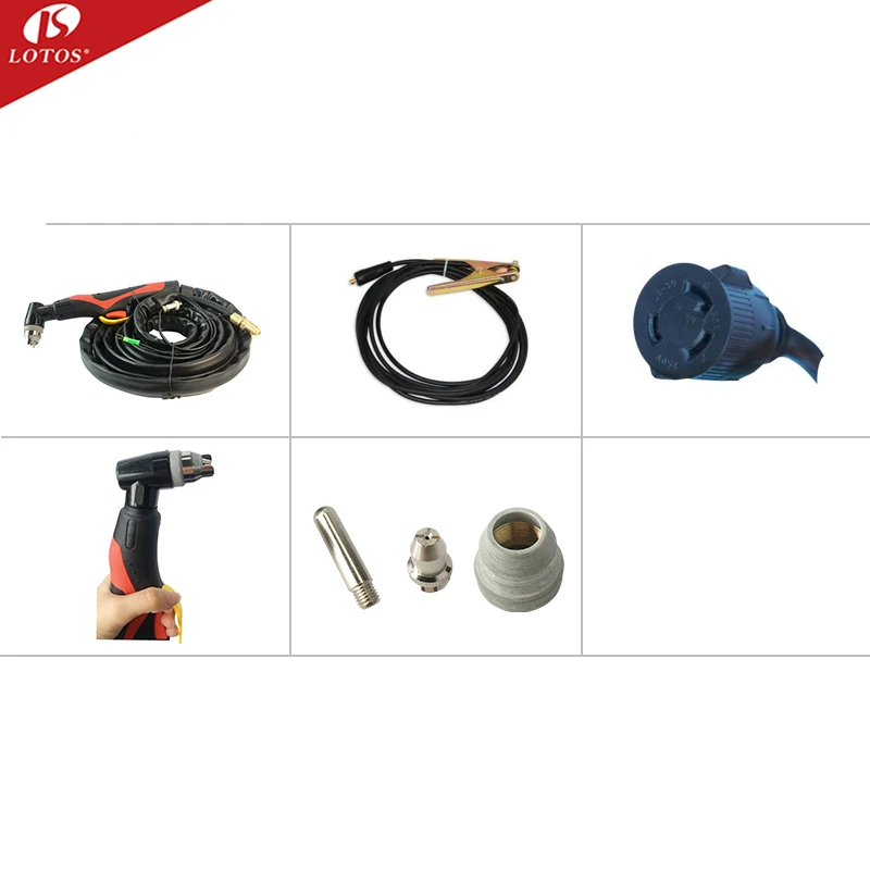 Lotos LTP5000D Pilot Arc Dual Voltage 50Amps portable air Plasma Cutter 5