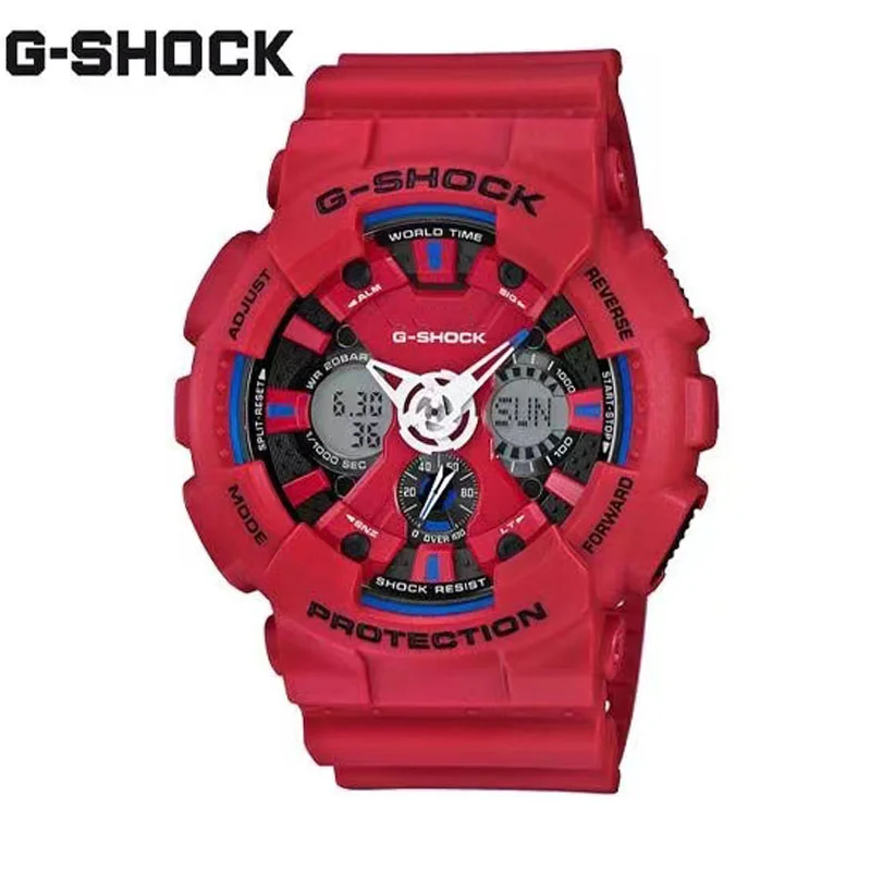 

Мужские часы, новинка, зеркальные часы серии G-SHOCK, кварцевые часы для отдыха, модные спортивные водонепроницаемые светодиодные часы с двойным экраном, черные часы