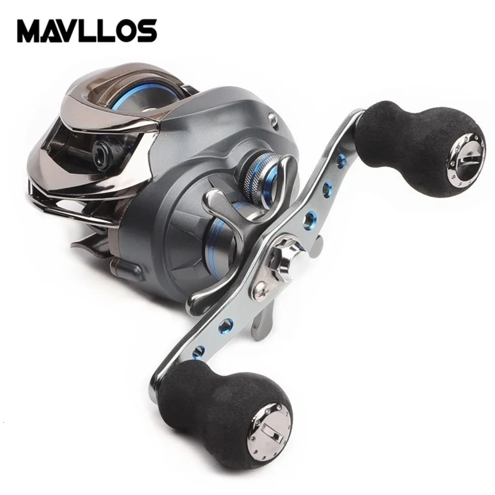 Mavllos Ratio 7.0:1 Saltwater Fishing Casting Reel 12BB Max Drag 8kg  Magnetic Brake Left Right Hand Baitcasting Reel - AliExpress