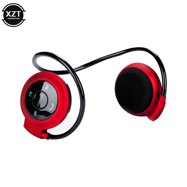 Cuffie sportive wireless compatibili con Bluetooth Auricolari stereo Lettore musicale Mp3 Auricolare Slot per scheda Micro SD Microfono vivavoce 4