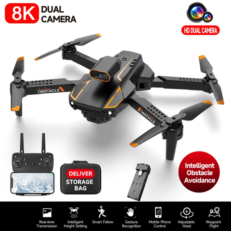 S91 4K Drone Professional Dron FPV 5G WIFI Obstacle Avoidance Dual Camera Foldable RC Quadcopter Remote Control Helicopter Toy radio control helicopter