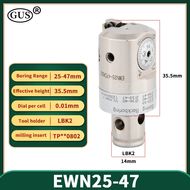 CBH EWN 미세 보링 헤드 EWN20 EWN25 EWN32 EWN41 EWN53 EWN68 조정 가능한 보링 공구 홀더 선반 밀링 보어 CKB1 2 3 4 5 6 LBK