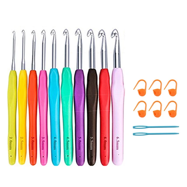 1pcs Crochet Hook 2mm 3mm 4mm 5mm 6mm 7mm Mix Size Soft Handle Knitting Hooks  Needles Yarn Sewing Tool Stitch Markers Needle - AliExpress