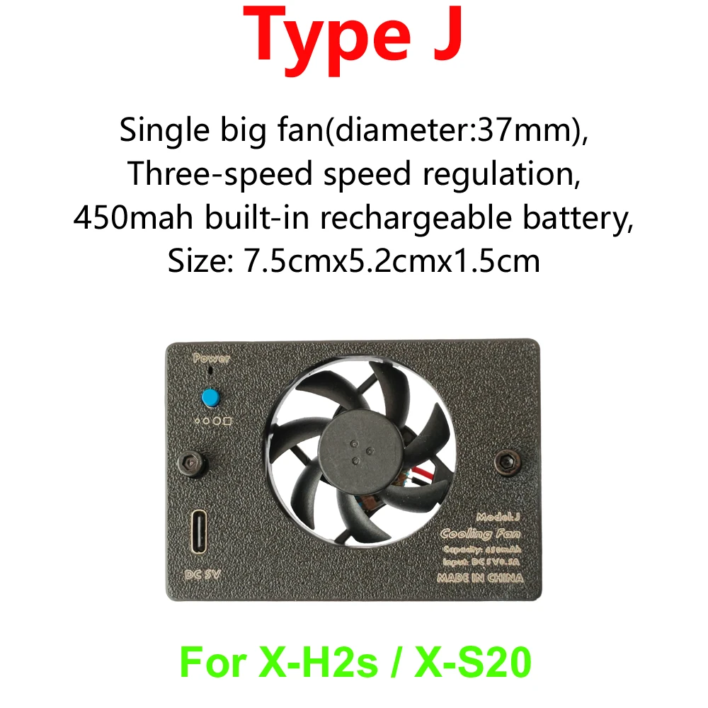Camera Air-cooled semiconductor fan X-H2s screw special Tailor XS20 Lithium rechargeable super quiet Solve Overheating shutdown