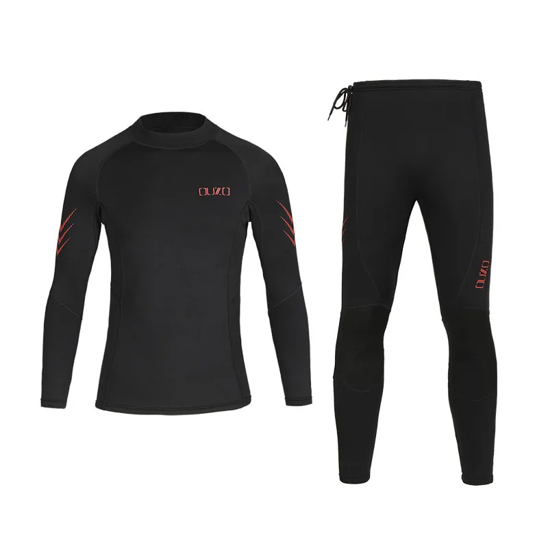 1.5mm diving suit CR super elastic insulation, sun protection, cold protection, waterproof female split diving suit