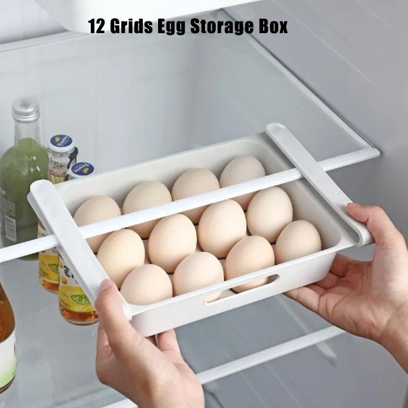 

Storage Type Kitchen Accessories Box Organizer Shelf Fridge Kitchen Crisper Hanging Organizer Food Fruit Drawer Refrigerator Egg
