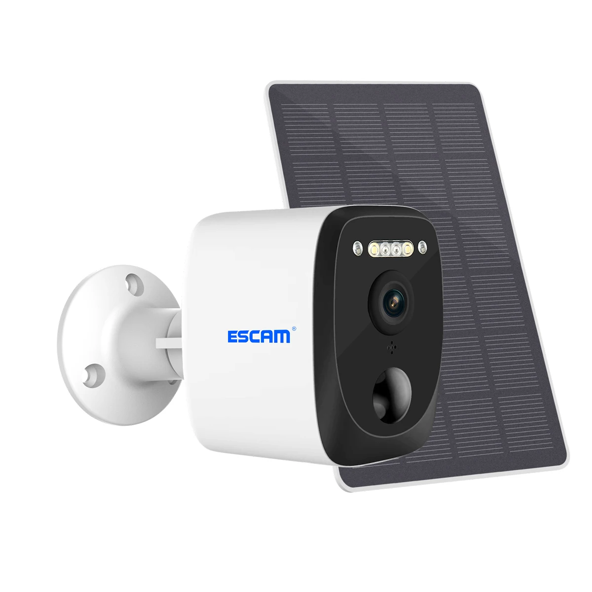 Escam Qf370 3Mp 1536P Solar Power Low Comsunption Wifi Ip Camera Ai Rilevamento Umanoide Home Security Cctv Monitor
