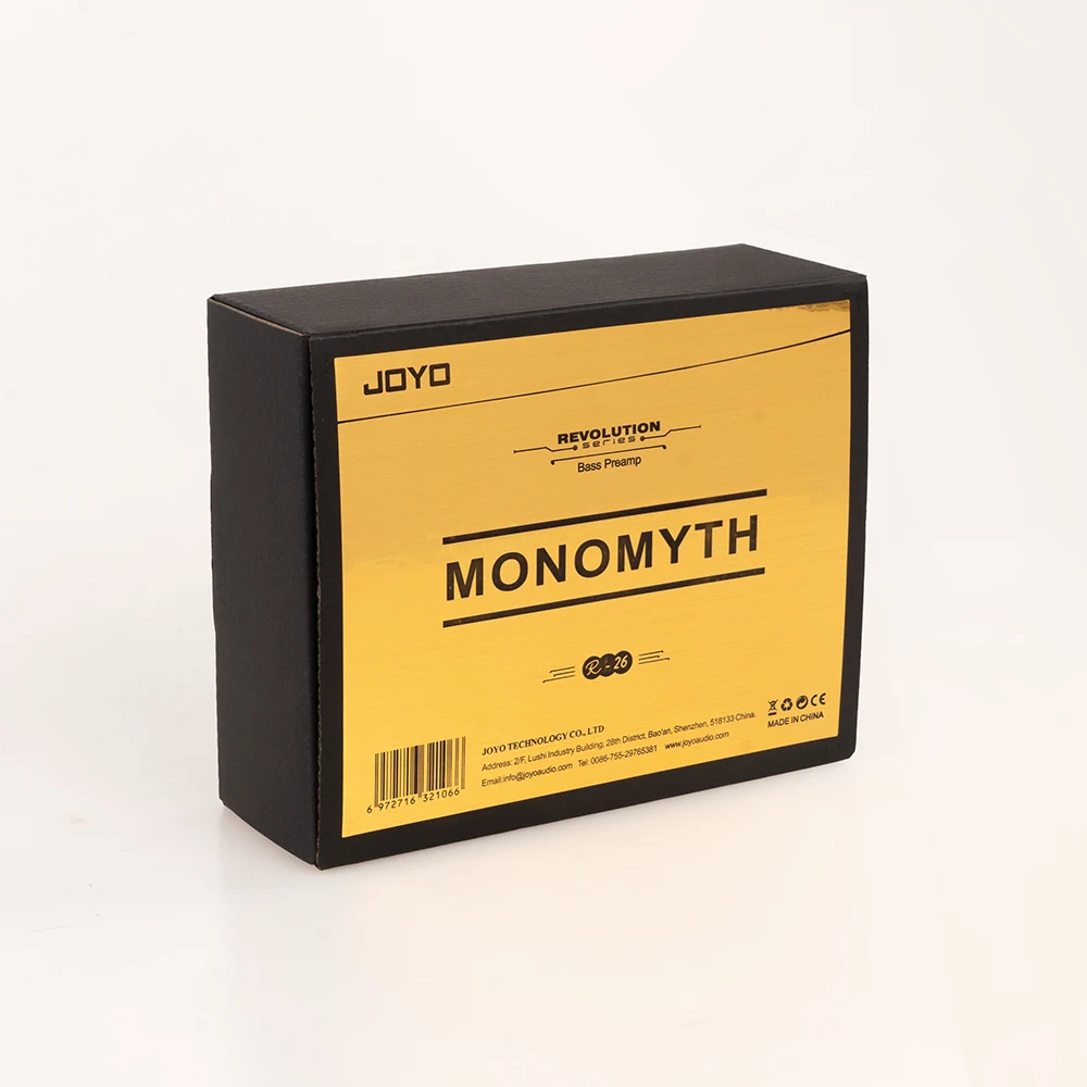R-26 MONOMYTH Bass Preamp Pedal 6-band Graphic EQ Bass Overdrive Effects Pedal w