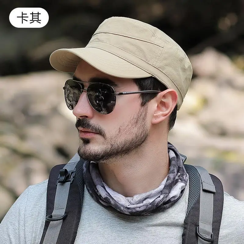 Military Hat Men's Outdoor Sports Peaked Caps Summer Adjustable55-60cm  Solid Color Trucker Hats Spring Sun Protection Sun Cap - AliExpress