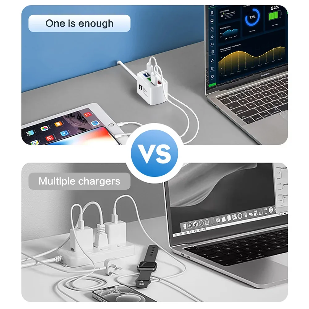 USB Charger Socket Multi Port Fast Charging Charger Power Adapter For iPhone Sam