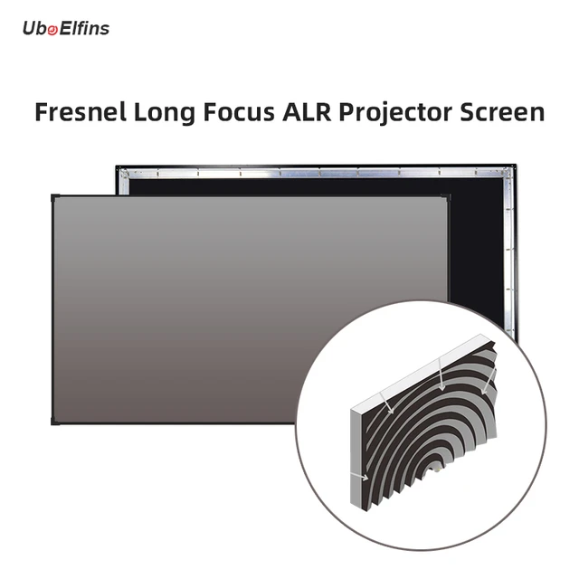 Pantalla ALR Fresnel enrollable de la mejor calidad para proyector de tiro  estándar/largo para cine en casa, proyección de rechazo de luz ambiental -  AliExpress