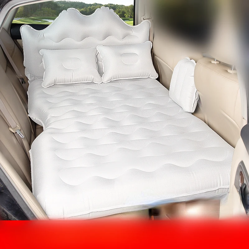 Car Travel Bed Oxford cloth Inflatable Mattress Air Bed Rear Row Off-road SUV Back Seat Sleeping Pad Camping Accessories Couch