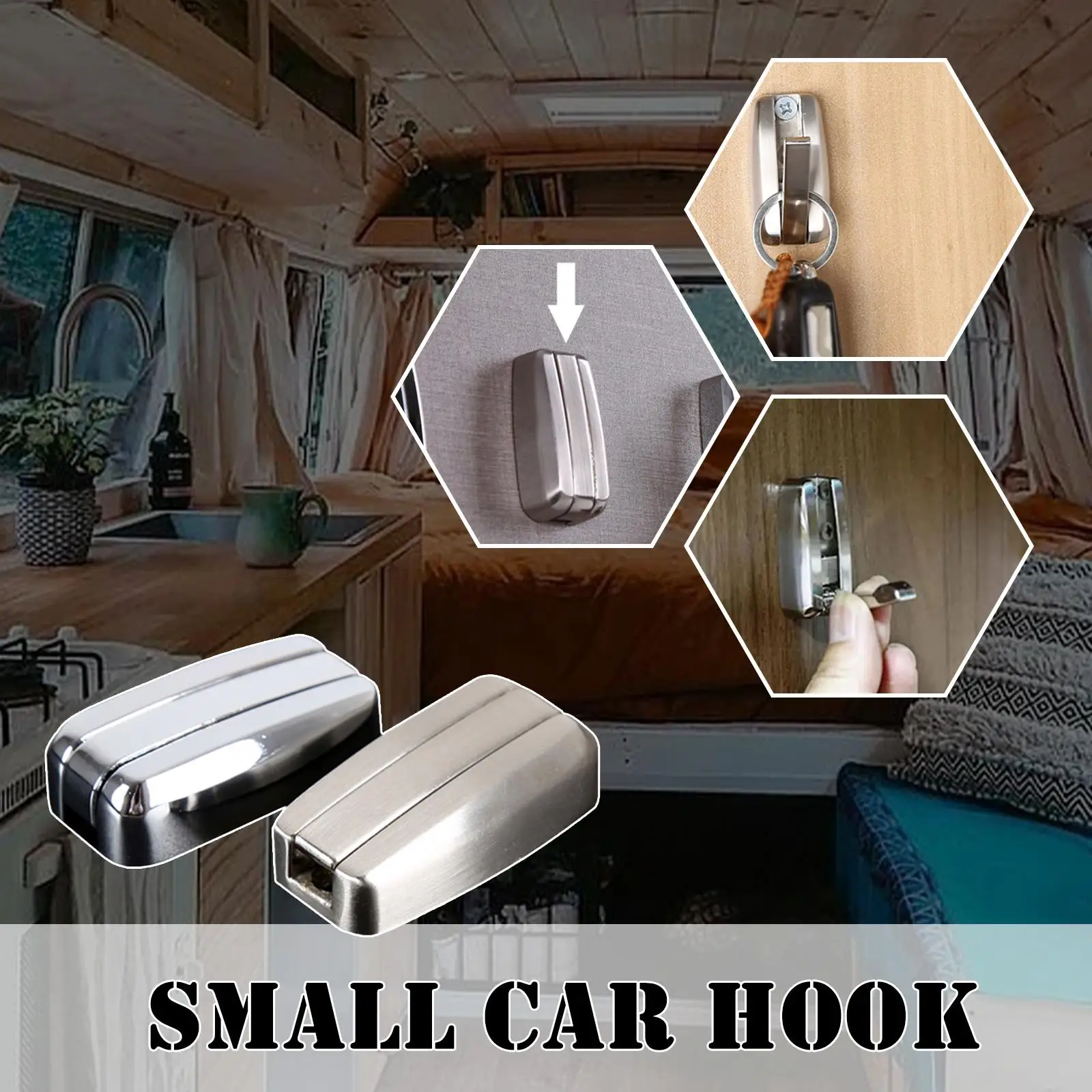 Towel Hook Zinc Alloy RV Bathroom Towel Hook Home Camper Load-bearing Hook RV Accessories For Car Home Storage Hook