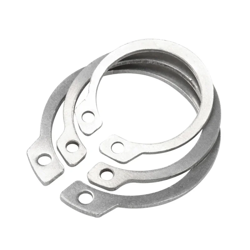 10-245pcs M6-M30 304 Stainless Steel E Type Open Internal Circlip Shaft Retaining Clip Snap Ring For Hole Assortment Kit Set