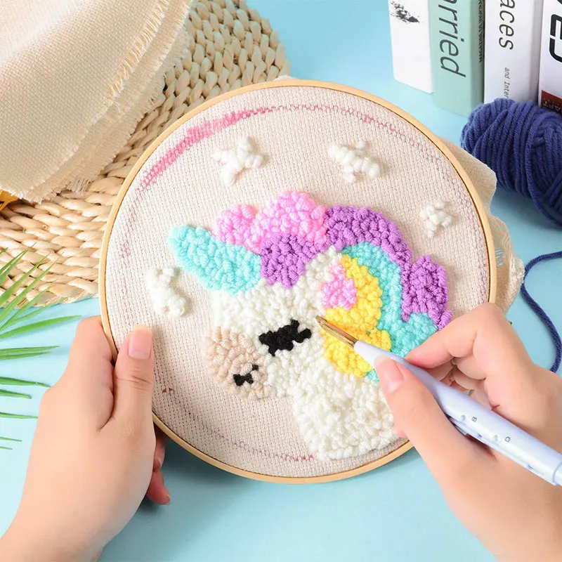 Tessuto del monaco, tessuto per punch needle, tessuto da 10 pezzi per tappeti di stracci, carta del monaco, tessuto per kit punch needle - Italia