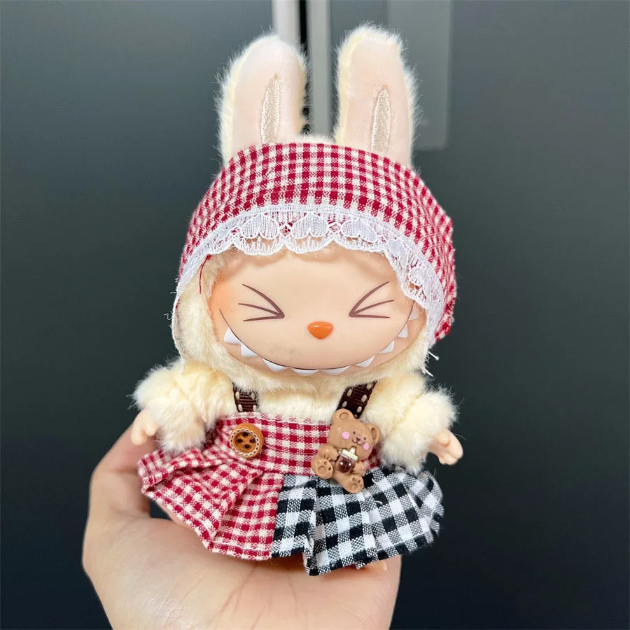 For Labubu Doll Clothes Hoodies Doll Clothes Color Match Hoodies Dolls Accessories Cute Decoration Little Cloths( no doll)