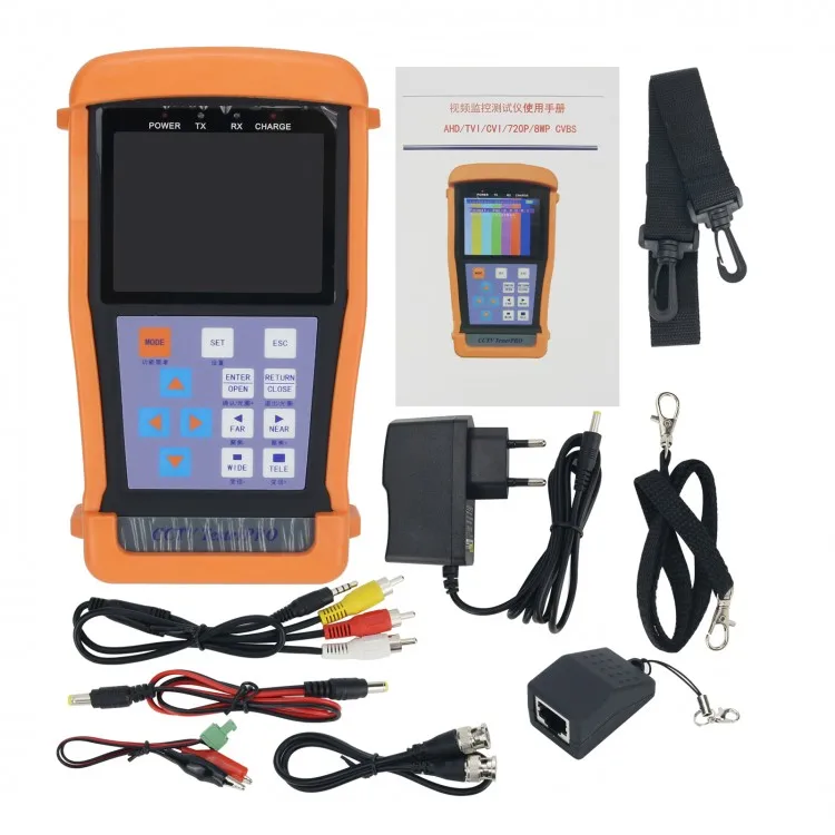 

TE-300 CCTV Tester PRO IPC Tester w/ 3.5" LCD 12V Output RS485 PTZ Control For Analog Cameras