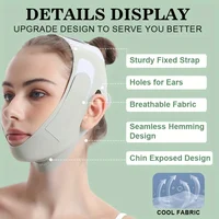 Reusable Face Slimming Bandage V Line Face Shaper Women Chin Cheek Lift Up Belt Facial Massage Strap Face Skin Care Beauty Tools 3