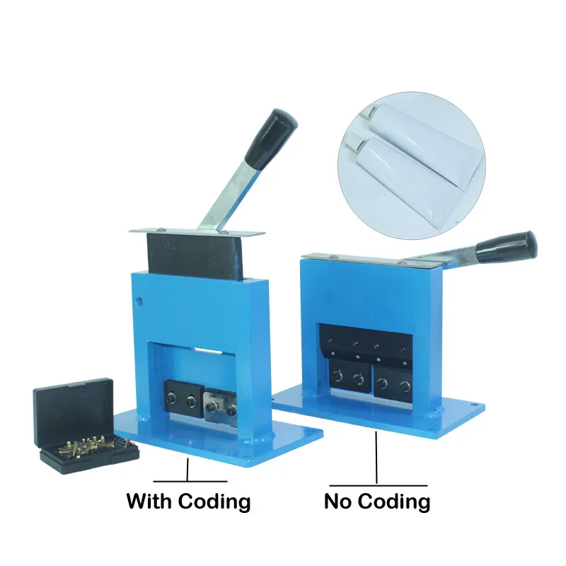 Manual Table Top Aluminium Toothpaste Tube Sealing Machine with Date Embossing f