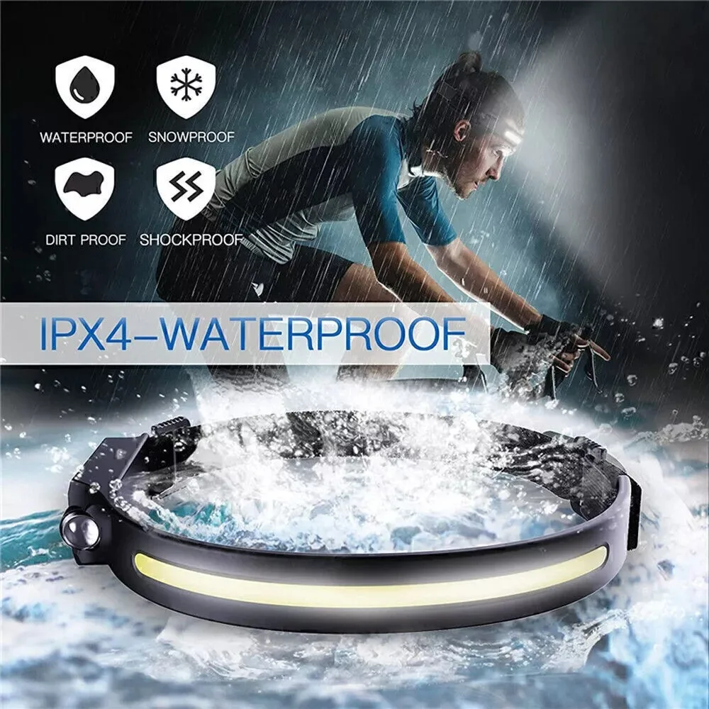 New Othemo 230 Head Light Head-mounted Rechargeable 230&deg; LED Headlamp Lighting Strong Light Night Fishing Headlight Camping head flashlight cob headlamp