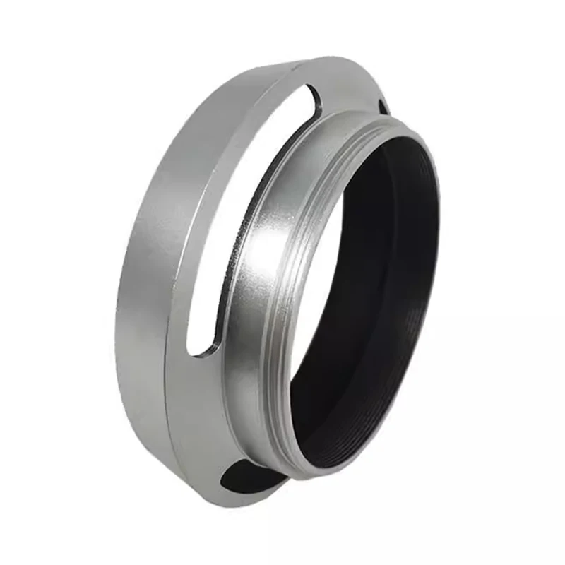 Camera Lens Hood 37 39 43 46 49 52mm 37mm to 77mm metal tilted vented Lens Hood Shade + Lens cap for Leica M Contax Fuji Olympus Nikon Canon Sony