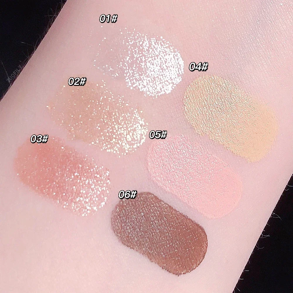 White Glitter Eyeliner Gel Eye Shadow Highlight Makeup Matte Shadows Lying Silkworm Pen Easy To Wear Eyes Beauty Cosmetics Tools 3