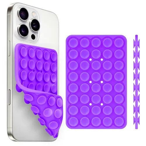 Silicone Suction Cup Phone Holde Multifunctional Fixed Anti-slip Mobile Fixture Double Sided Detachable Phone Rubber Sucker Pad - Image 28