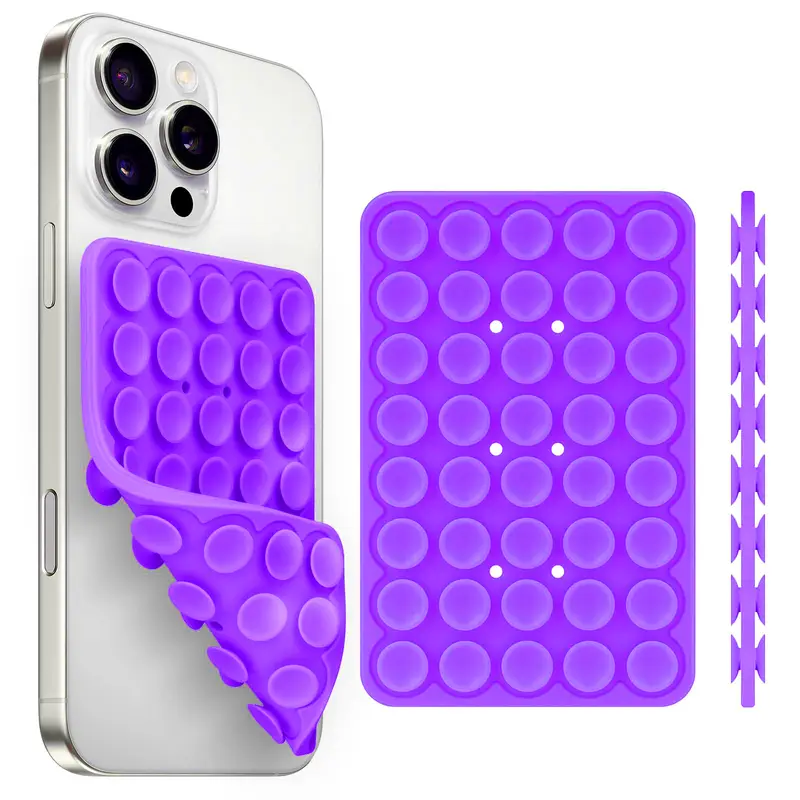 Silicone Suction Cup Phone Holde Multifunctional Fixed Anti-slip Mobile Fixture Double Sided Detachable Phone Rubber Sucker Pad - Image 28
