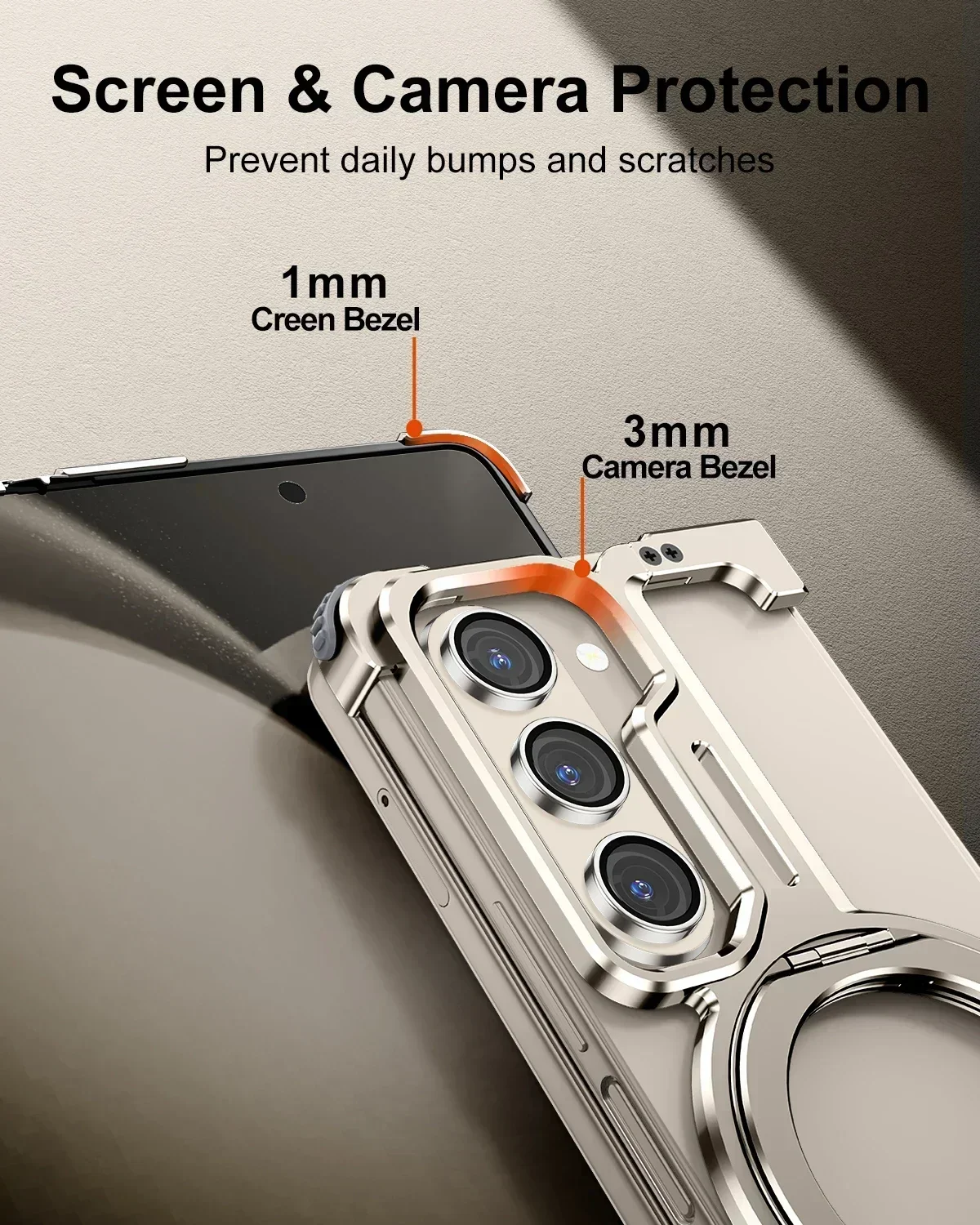 Eary for Samsung Galaxy Z Fold 6 5 Case with Magnetic Stand Magsafe Protective Cover Metals Frameless Bumper Wireless Charging