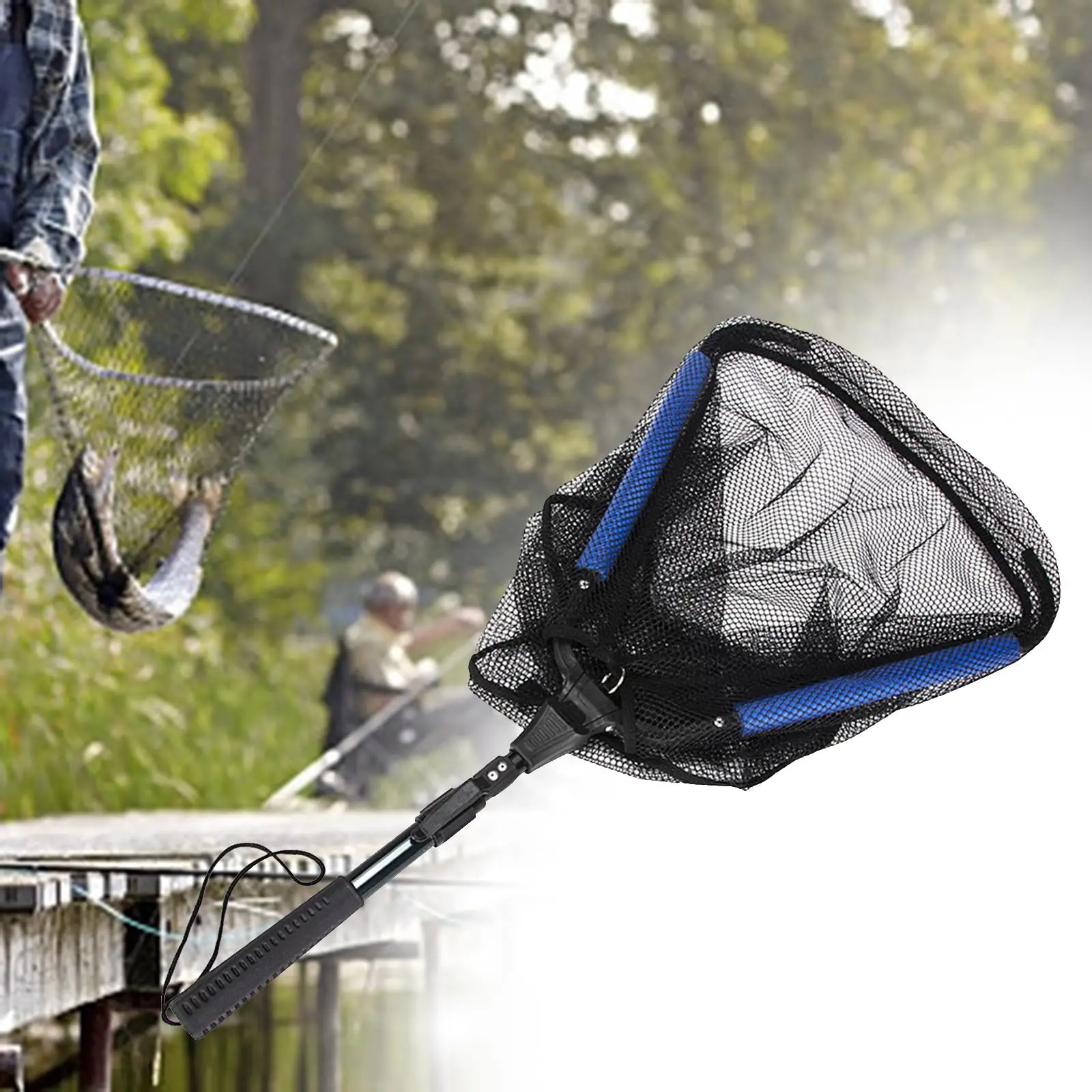 Fishing Net Folding Landing Net - Collapsible Fishing Nets with Telescopic  Pole