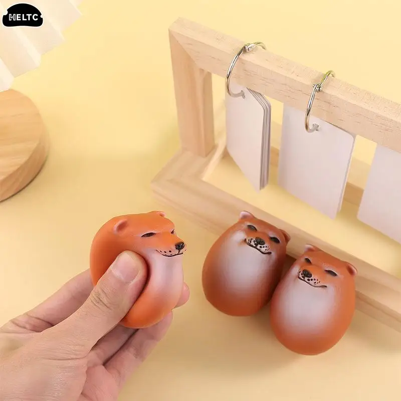1PCS Creative Shiba Inu Egg Shape PVC Desk Decor Dog & Egg Union Ornament Crafts Dog Statue Ornament Miniature Figurines