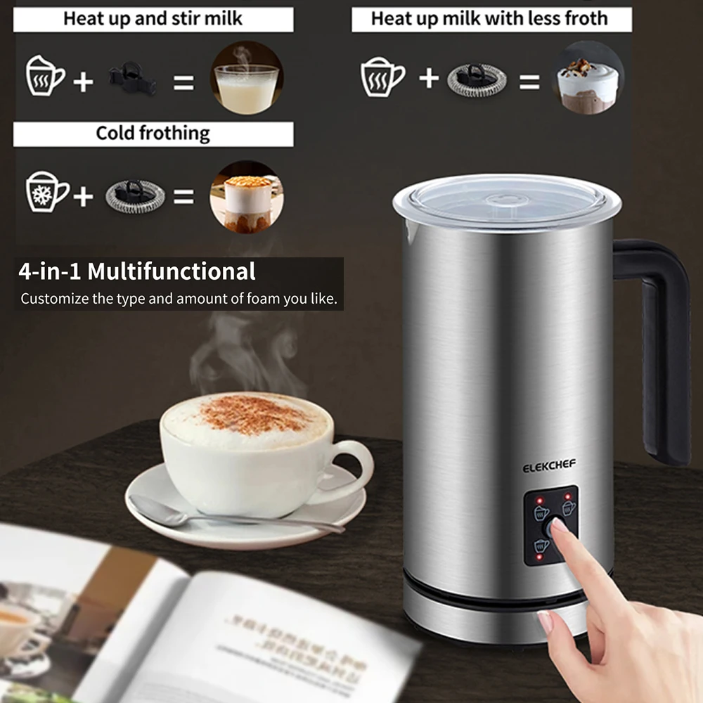 Coffee Milk Frother Foamer Hot/Cold Espresso Coffee Maker Heating Multi