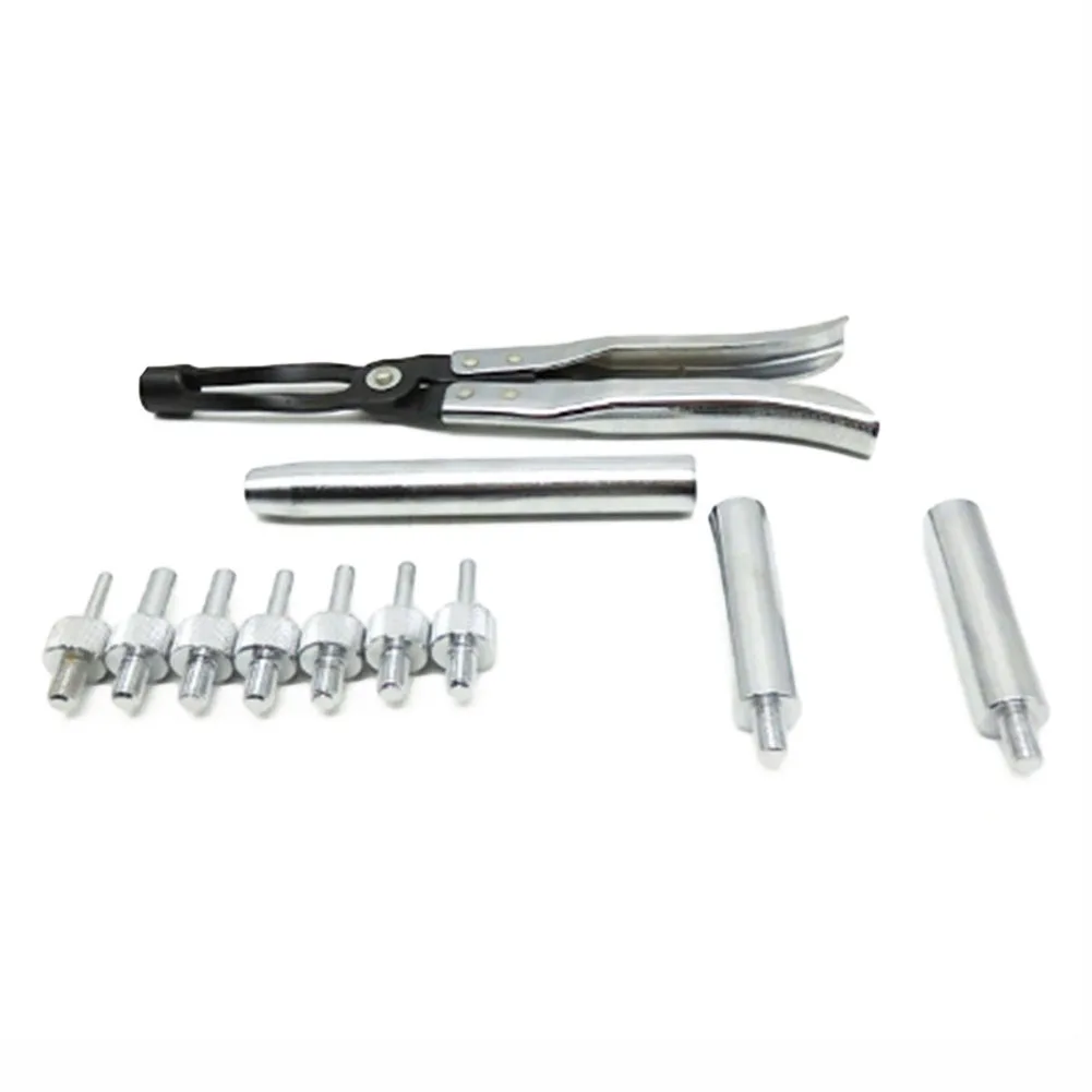 

Valve Oil Seal Plier Cylinder Head Spring Compressor Installer Remover Plier Durable Material 11pcs Set Seal Driving Sockets