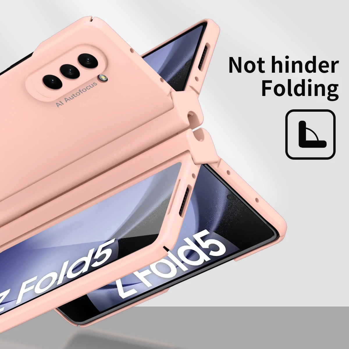 For Samsung Galaxy Z Fold 5 Case Hinge Fold 4 3 With S Pen Holder Magnetic Armor Shockproof Matte 360 Full Protector Cover