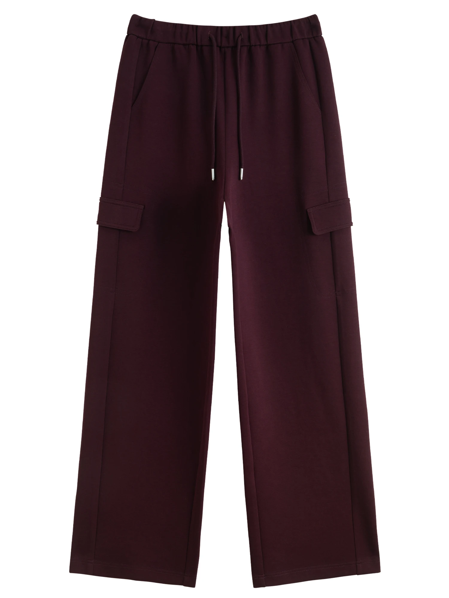 DUSHU Plus-size Women's Oversized Wide-leg Drawstring Cargo Pants Winter 2025 Collection Relaxed Rhythm Casualwear Winter New