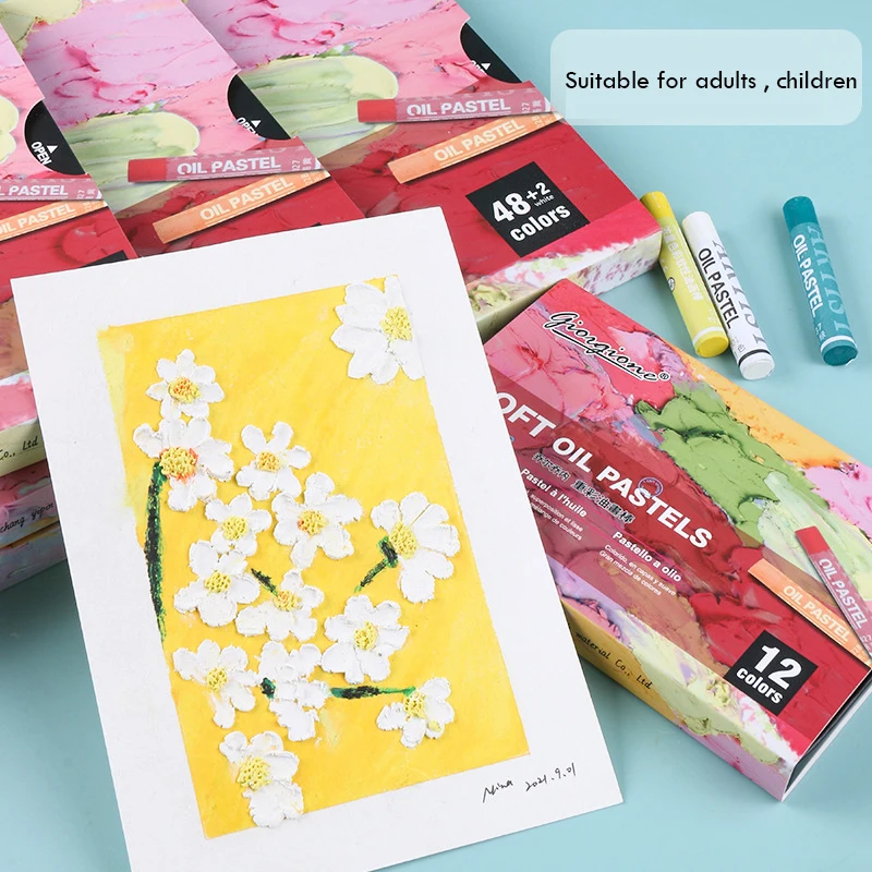 Wholesale 12 Color Custom Oil Pastel Crayons Set for Children