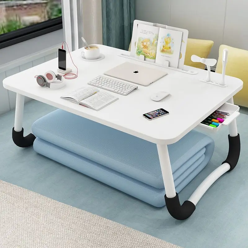 AOLIVIYA Folding Table Sofa Desk Laptop Table Bed For Dorm Room Bedroom Floor Sitting Bay Window A9