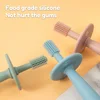 Baby Soft Toothbrush BPA Free Silicone Infant Tooth Teeth Clean Brush Food Grade Silicone Bebes Oral Health Care Kid Items 1