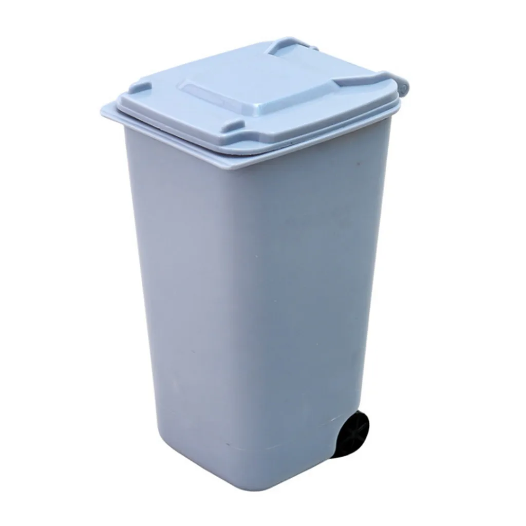 Mini Plastic Trash Can Storage Desktop Organizer Pen Pencil Holder Car Trash Can for Car Office Home Storage Bin Accessories car trash can
