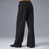 Al yoga 2025 New Wide Leg Bell-bottom Ladies High Waist Loose Straight Leg Suit Pants Quick Dry Casual Fitness Yoga Pants 1