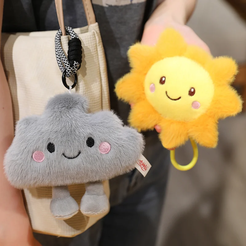 Cute Plush Toy Sun Cloud Pillow Pendant Kawaii Birthday Gift
