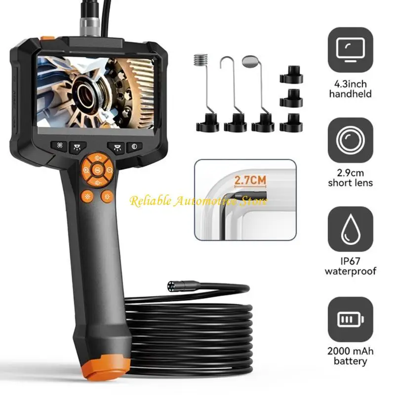 M68B 방수 Borescope 범위 카메라 USB C 충전식 8mm 산업 내시경