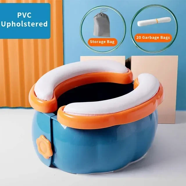 Blue PVC Upholstered