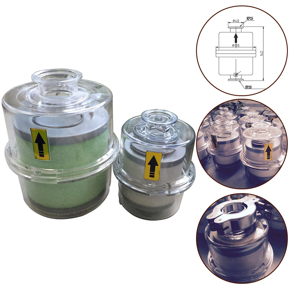 Oil Mist Filter Exhaust Filter KF25/KF40 High-strength Transparent Shell Long-lasting Filtration Industrial Use