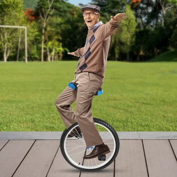 Durable Unicycle, Adjustable Seat Height 36-40in, Comfortable Ergonomic Seat, Non-Slip Pedals, Stable and Safe Riding,