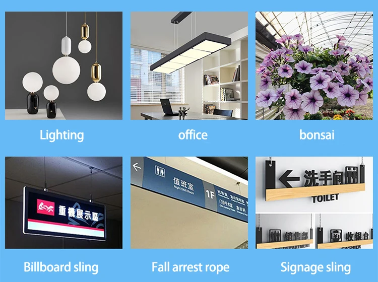 Description Picture 5 of item4PCS Stainless Steel Cable Eyelet Ended With 1/2mm Wire Rope Steel Fishing Cable Line Paracord Camera Fall Arrest Safety Lanyard