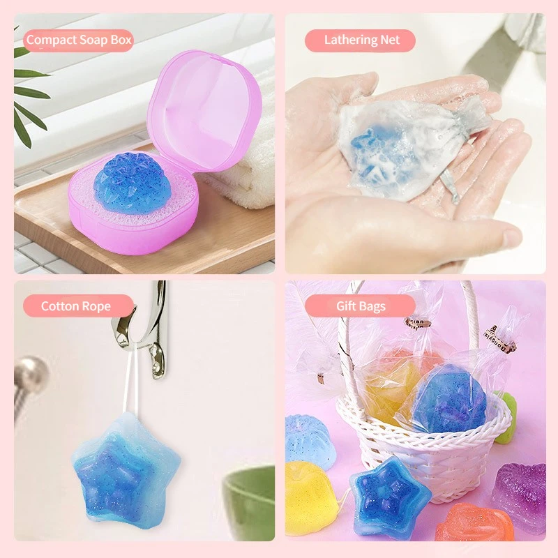 Children's Cartoon Handmade Soap DIY Production Material Package Girls Crystal Soap Educational Toys Set Gifts