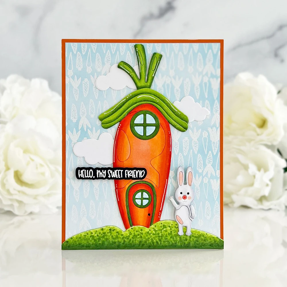 

Rabbits Cutting Dies for Diy Scrapbooking Album Christmas Card Making Decoration Paper Craft Metal Die Cuts Knife Mold 2024